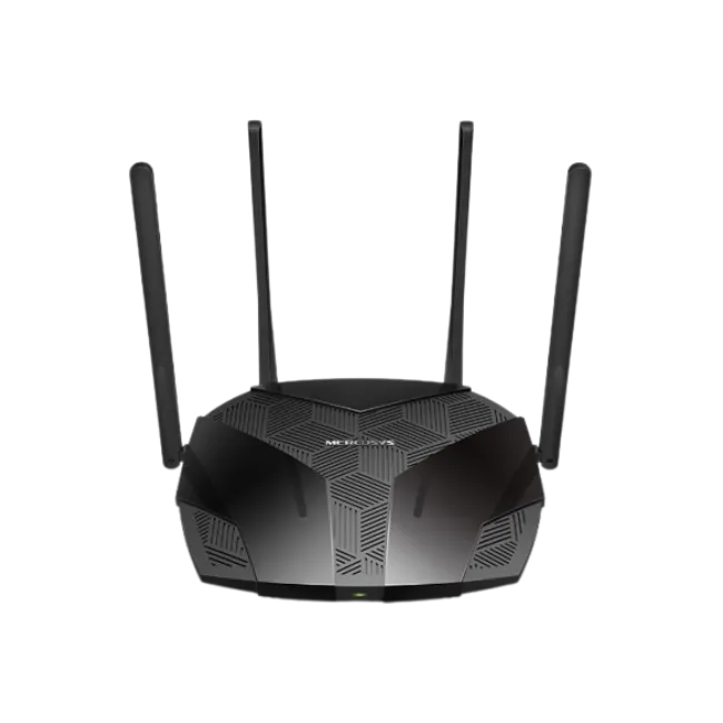 Mercusys MR70X V1 - Enrutador inalámbrico conmutador de 3 puertos - 1GbE - Wi-Fi 6 - Doble banda