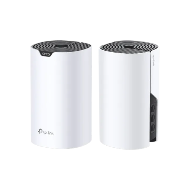 TP-LINK Deco S7 V1 - Sistema Wi-Fi (2 enrutadores) - hasta 3900 pies cuadrados - malla - GigE - Wi-Fi 5 - Doble banda - Sistema Wi-Fi Mesh Inteligente Doble Banda AC1900 - Alcanza velocidades de hasta 600 Mbps en 2,4 GHz y 1300 Mbps en 5 GHz con tecnologí