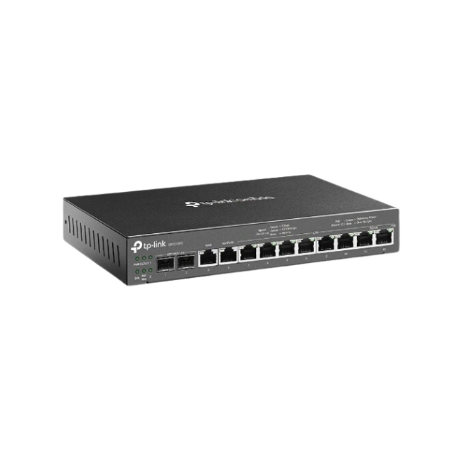 TP-LINK ER7212PC V1 - Router conmutador de 8 puertos - 1GbE - Puertos WAN: 4 - montaje en pared