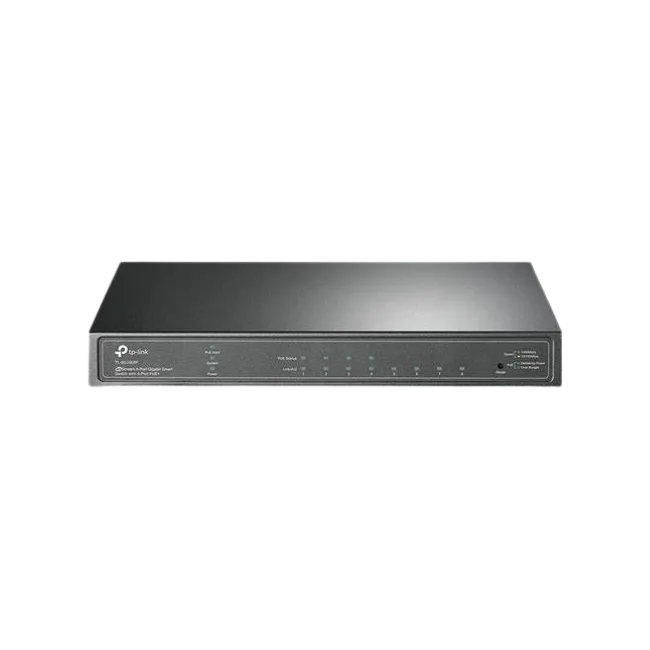 TP-Link JetStream TL-SG2008P - V1 - conmutador - inteligente - 4 x 10/100/1000 + 4 x 10/100/1000 (PoE+) - sobremesa - PoE+ (62 W)