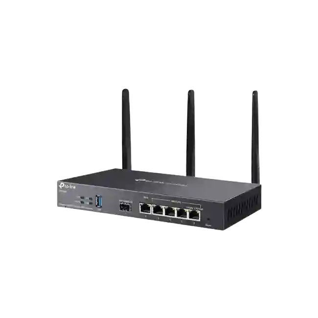 TP-LINK ER706W V1 - Enrutador inalámbrico conmutador de 4 puertos - 1GbE - Puertos WAN: 6 - Wi-Fi 6 - Doble banda - montaje en pared