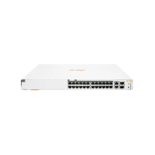 HPE Networking Instant On 1960 24G 20p Class4 4p Class6 PoE 2XGT 2SFP+ 370W Switch - Conmutador - L3 Lite - Gestionado - 24 x 10/100/1000 + 2 x 10 Gigabit SFP+ + 2 x 100/1000/10GBase-T - montaje en rack - PoE (370 W) - BTO