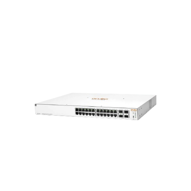 HPE Networking Instant On 1930 24G Class4 PoE 4SFP/SFP+ 195W Switch - Conmutador - L3 - Gestionado - 24 x 10/100/1000 (PoE) + 4 x 1 Gigabit / 10 Gigabit SFP+ - montaje en rack - PoE (195 W)