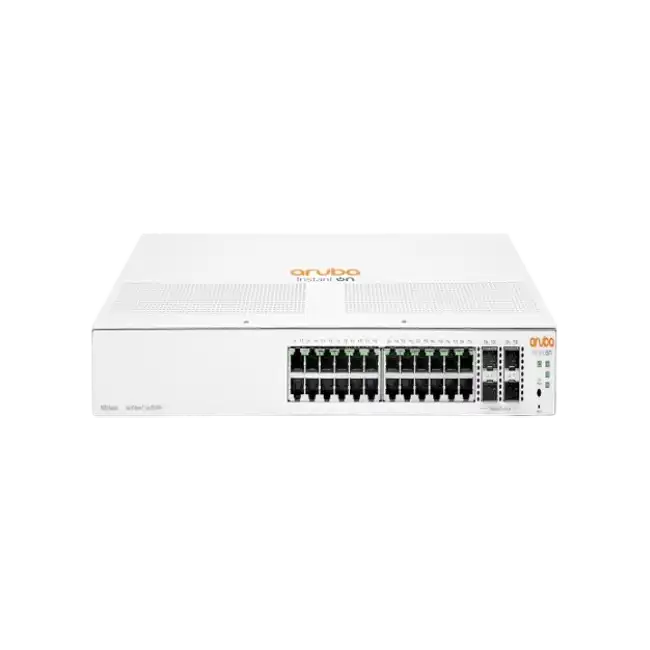 HPE Networking Instant On 1930 24G Class4 PoE 4SFP/SFP+ 370W Switch - Conmutador - L3 - Gestionado - 24 x 10/100/1000 (PoE) + 4 x 1 Gigabit / 10 Gigabit SFP+ - montaje en rack - PoE (370 W)
