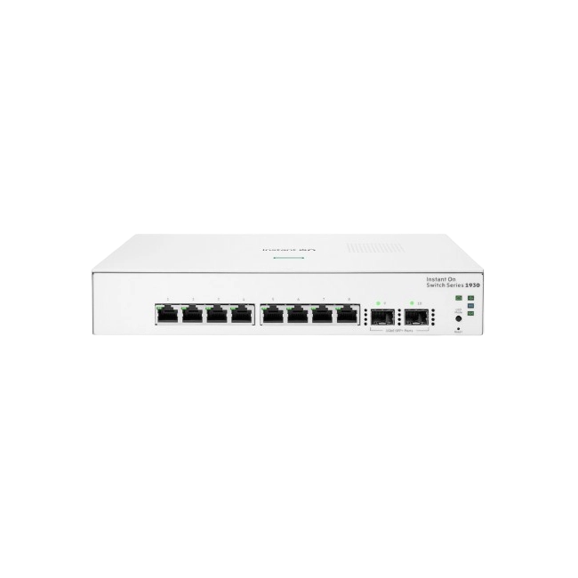 HPE Networking Instant On 1930 8G 2SFP Switch - Conmutador - L3 - Gestionado - 8 x 10/100/1000 + 2 x Gigabit SFP - sobremesa
