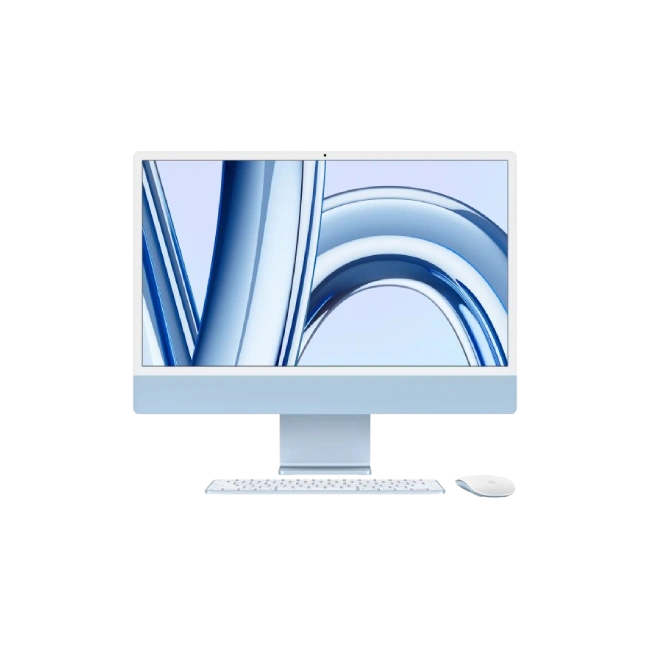 Apple iMac - All-in-one - Apple M3 None - 512 GB HDD - 24" - MacOS Sonoma - Blue - Spanish - chip 8?core CPU and 10