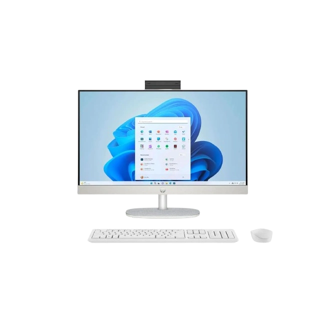 HP 24-cr0250la - All-in-one - AMD Ryzen 5 7520U / 4.3 GHz - DDR5 SDRAM - 512 GB SSD - 23.8" - UMA - Windows 11 Home - White