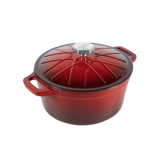 Olla Picca De 2 Piezas PI00200HFR Color Rojo