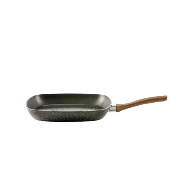 Sarten Cuadrado Picca Grill PI0028GPN de 28" cm Color Negro
