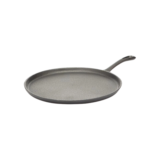 Sarten Pizza Picca Ferro 28" cm Hierro Fundido Color Negro