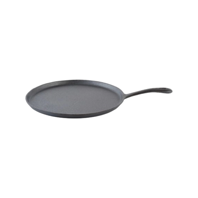 Sarten Pizza Picca Ferro 28" cm Hierro Fundido Color Negro