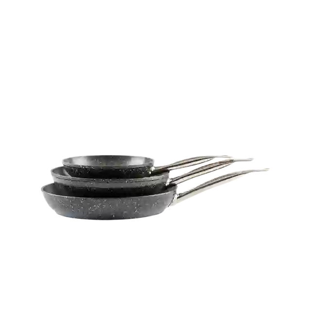 Juego de Sartenes Picca Bari PI003SSMB 20" - 24" - 28"cm Color Negro