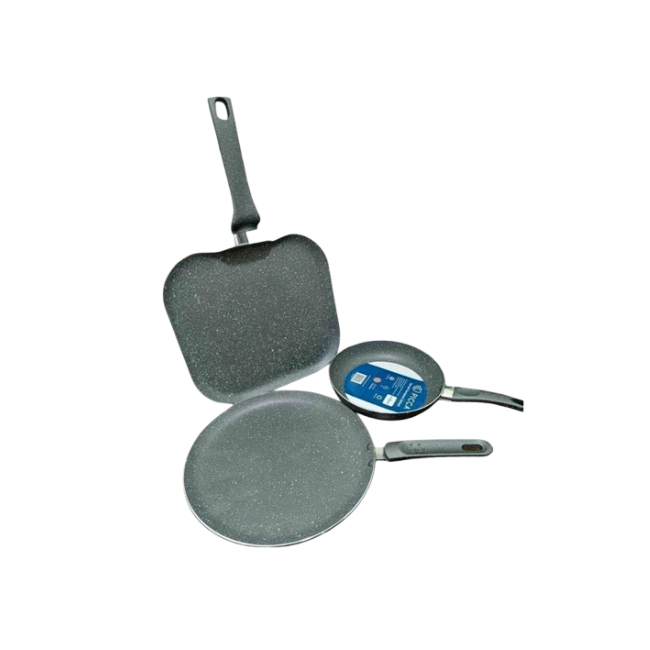 Juego de Sartenes Picca Velleti PI003SSTMG 20" - 24" - 28"cm Color Gris