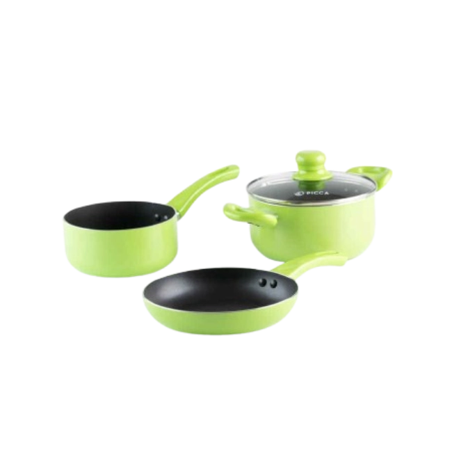 Bateria de Cocina Picca Sicilia PI004BTV 4 Piezas Dyflon Color Verde-1