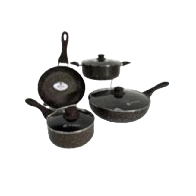 Bateria de cocina Picca Verona 7 piezas Color Gris Oscuro