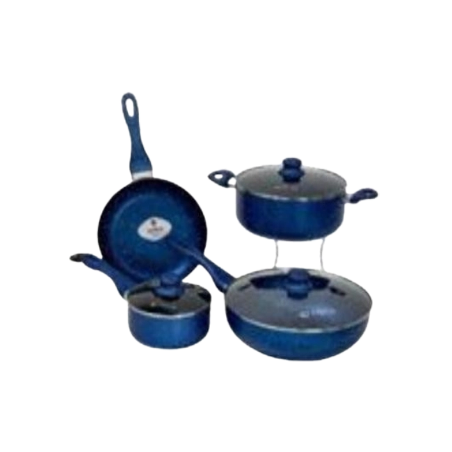Bateria de Cocina Picca Monza PI007BTA 7 Piezas Dyflon Color Azul