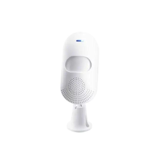 Sensor Tuya PST-CT20W Smart WiFi PIR De Pared 110 Grados 9-12mts Luz y Sonido 80dB 5V AAA1.5V*2