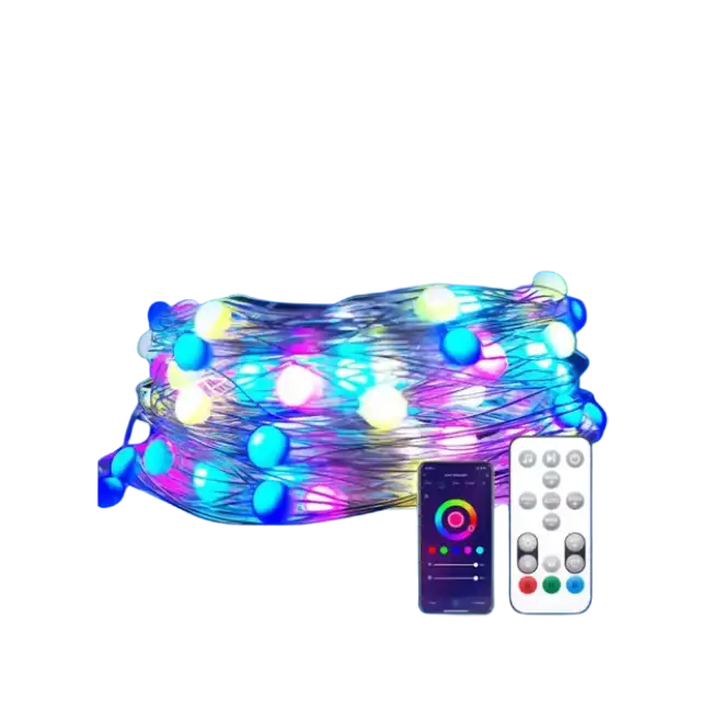 Set de Luces Tuya PST-MSL-10M Smart WiFi 10 Metros DC5V 2A 10W RGB
