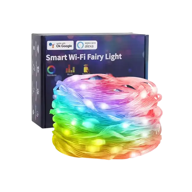 Set de Luces Tuya PST-MSL-10M Smart WiFi 10 Metros DC5V 2A 10W RGB