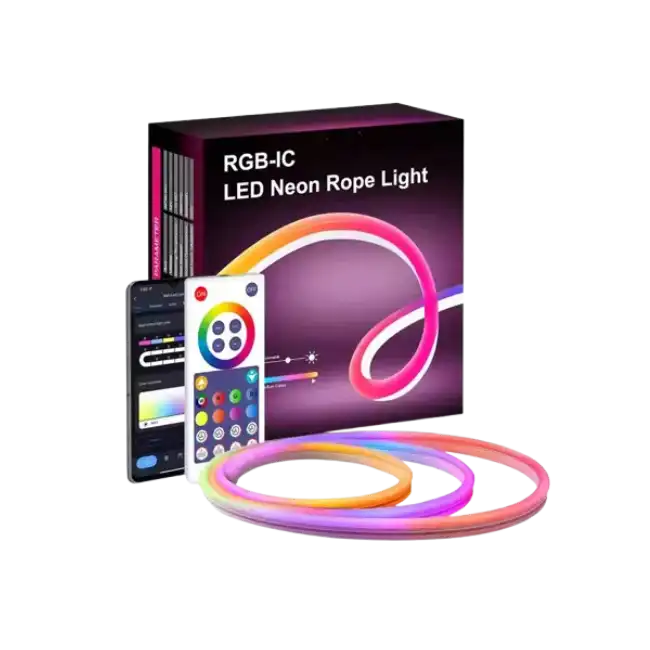 Tira de Luces Neon Tuya PST-NH-5M Smart WiFi & Bluetooth DC12V/2A 10W RGB Magic color 5 Metros