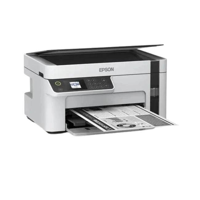Epson - EcoTank M2120 - Multifuncional Monocromatica - Impresion 32ppm hasta A4 oficio - Copia 31cpm A4 Carta - Escaner 1200x1200 - Bandeja 150 hojas - LCD 1.4" a color - USB, WiFi, WiFi Direct - Ciclo maximo 15,000pag - 2 años con registro-2
