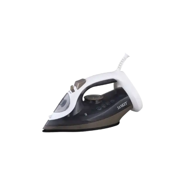 Plancha de Ropa Sankey PV-503 1000W Vapor Auto Limpieza Color Blanco con Negro