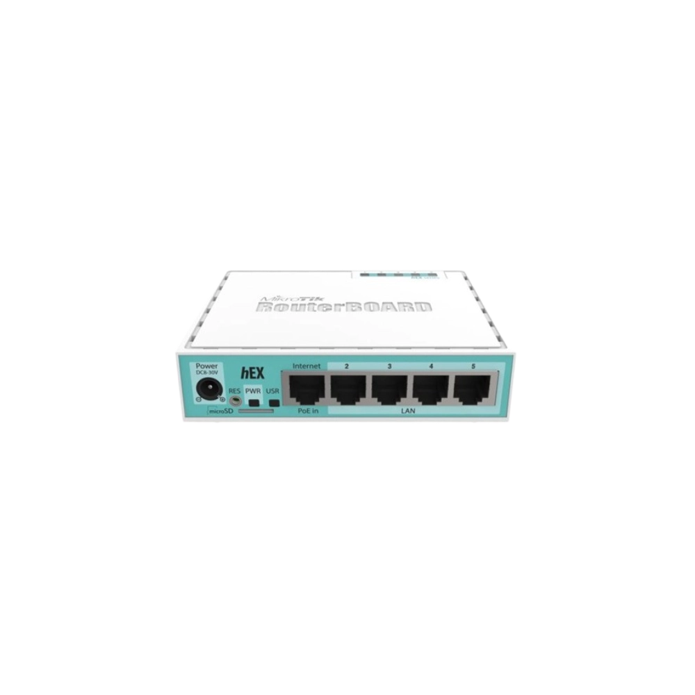 Routerboard Mikrotik RB750GR3 HEX, 5X Gigabit Ethernet Dual Core CPU 880MHz 256MB RAM USB MicroSD RouterOS L4