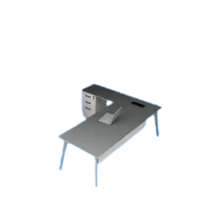 Escritorio Ejecutivo Reco BT-A03 Gabinete Izquierdo Color Blanco-2