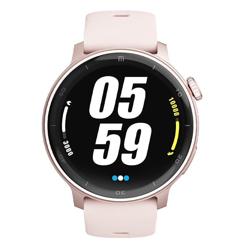 RELOJ T8 ROSA + PULSERA VELCRO NARANJA-4