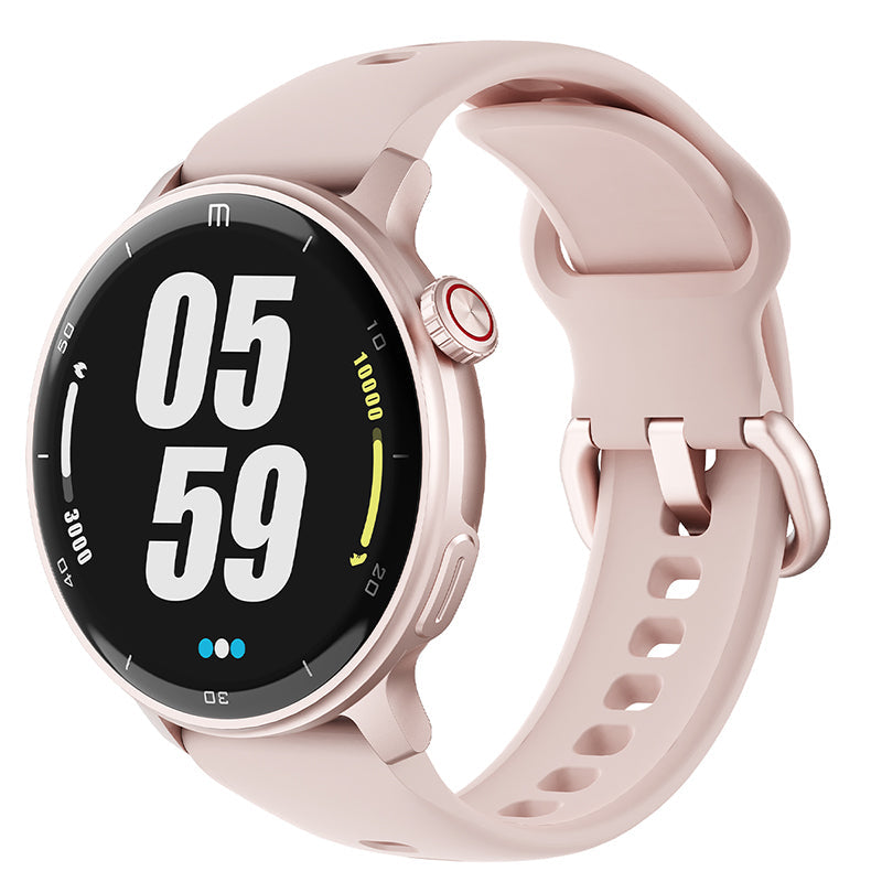 RELOJ T8 ROSA + PULSERA VELCRO NARANJA-2