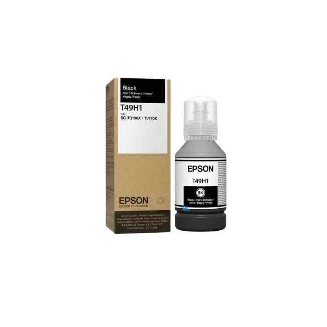 EPSON T49H BLACK INK BOTTLE 140ML FOR T3170X-1