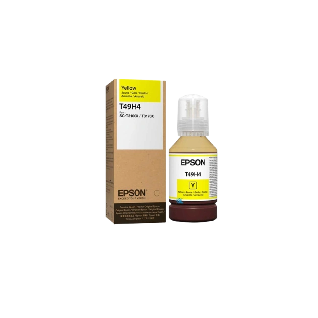 EPSON T49H YELLOW INK BOTTLE 140ML FOR T3170X