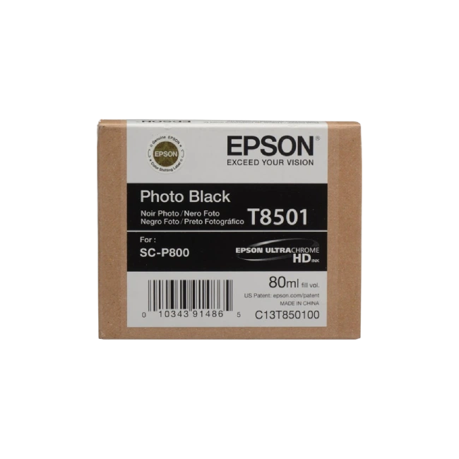 Epson T850, UltraChrome Photo Black Ink Cartridge