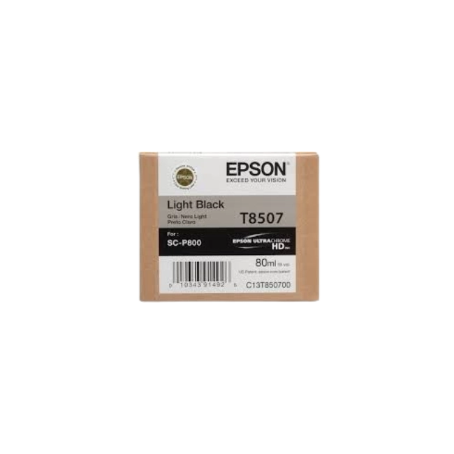 Epson T850, UltraChrome HD Light Light Black Ink Cartridge
