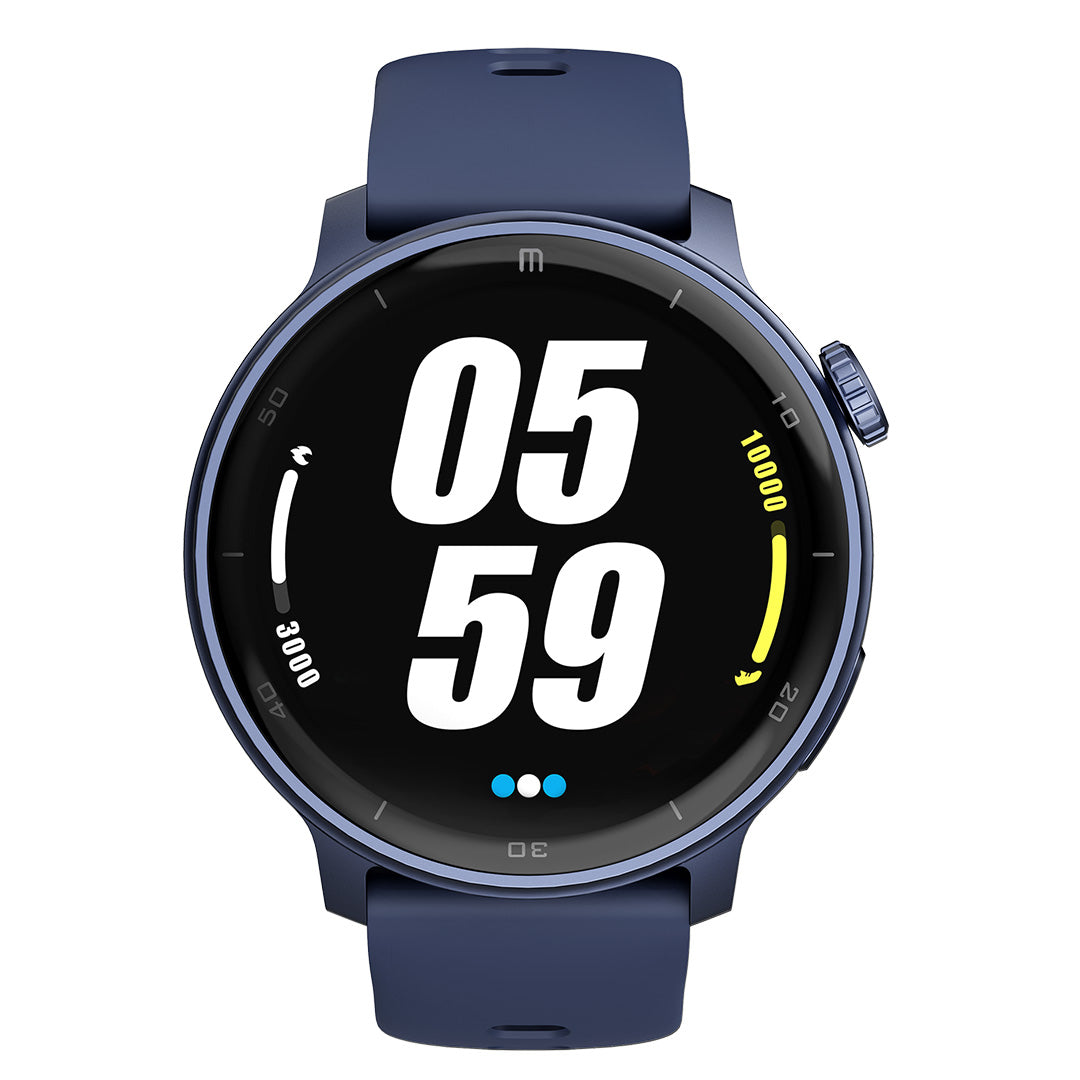 RELOJ T8 AZUL + PULSERA VELCRO NARANJA-2