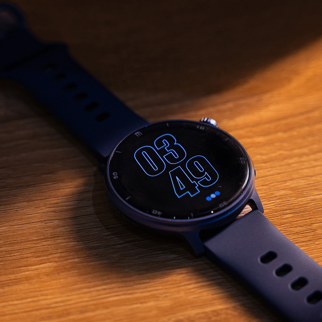 RELOJ T8 AZUL + PULSERA VELCRO NARANJA-8