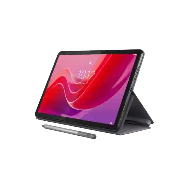 Lenovo Tab - 10.1" WUXGA (1920x1200) - Android 14 or Later - MediaTek Helio G85 - 4GB Soldered LPDDR4x - 128GB eMMC 5.1 - Luna Grey + Folio Case