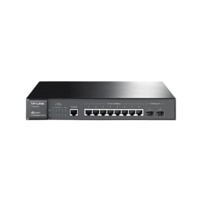 Switch TP-Link TL-SG3210 Administrable L2 de 8 Puertos Gigabit con 2 Ranuras SFP JetStream