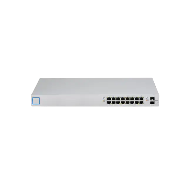Switch Ubiquiti USW-16-POE UniFi Gestionado 16 x 10/100/1000 (8 PoE+) + 2 x Gigabit SFP-3
