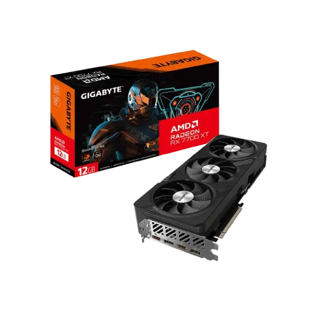 Gigabyte - Radeon RX 7700 XT GAMING - PCI Express 4.0 - AMD - Radeon RX 7700 XT - GDDR6 SDRAM - DisplayPort / HDMI