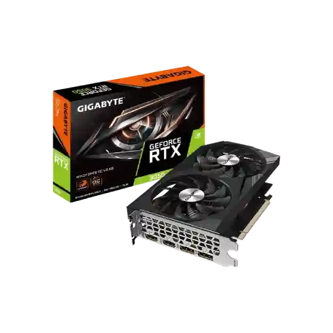 Gigabyte - GeForce RTX 3050 WINDFORCE OC - PCI Express 4.0 - NVIDIA - NVIDIA GeForce RTX 3050 - GDDR6 SDRAM - DisplayPort / HDMI-2
