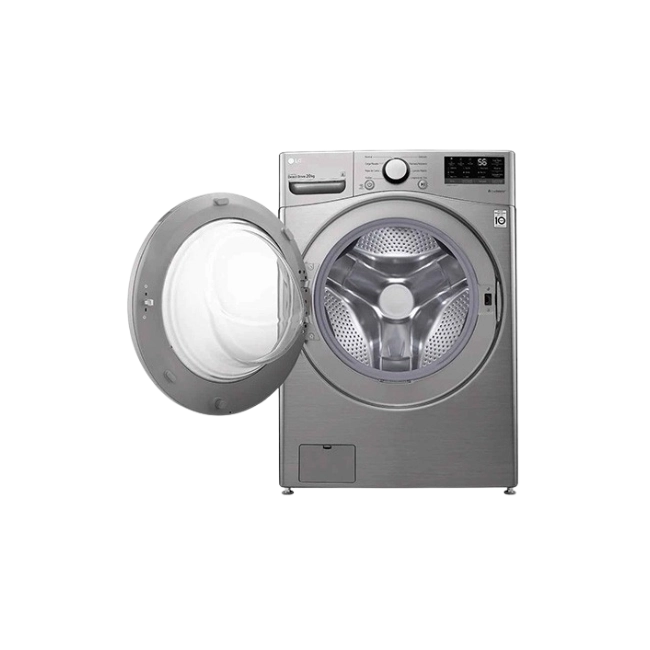 Lavadora Carga Frontal LG WM20VV26W 20 Kg Color Plateado