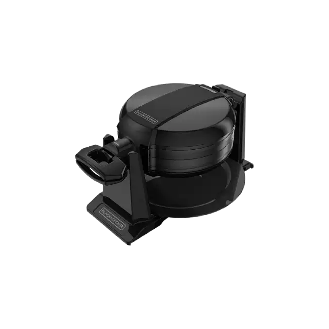 Waflera Black+Decker WMD200B Doble Platos de Coccion 8 Prociones Color Negro