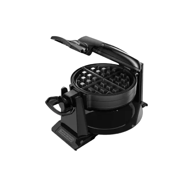 Waflera Black+Decker WMD200B Doble Platos de Coccion 8 Prociones Color Negro