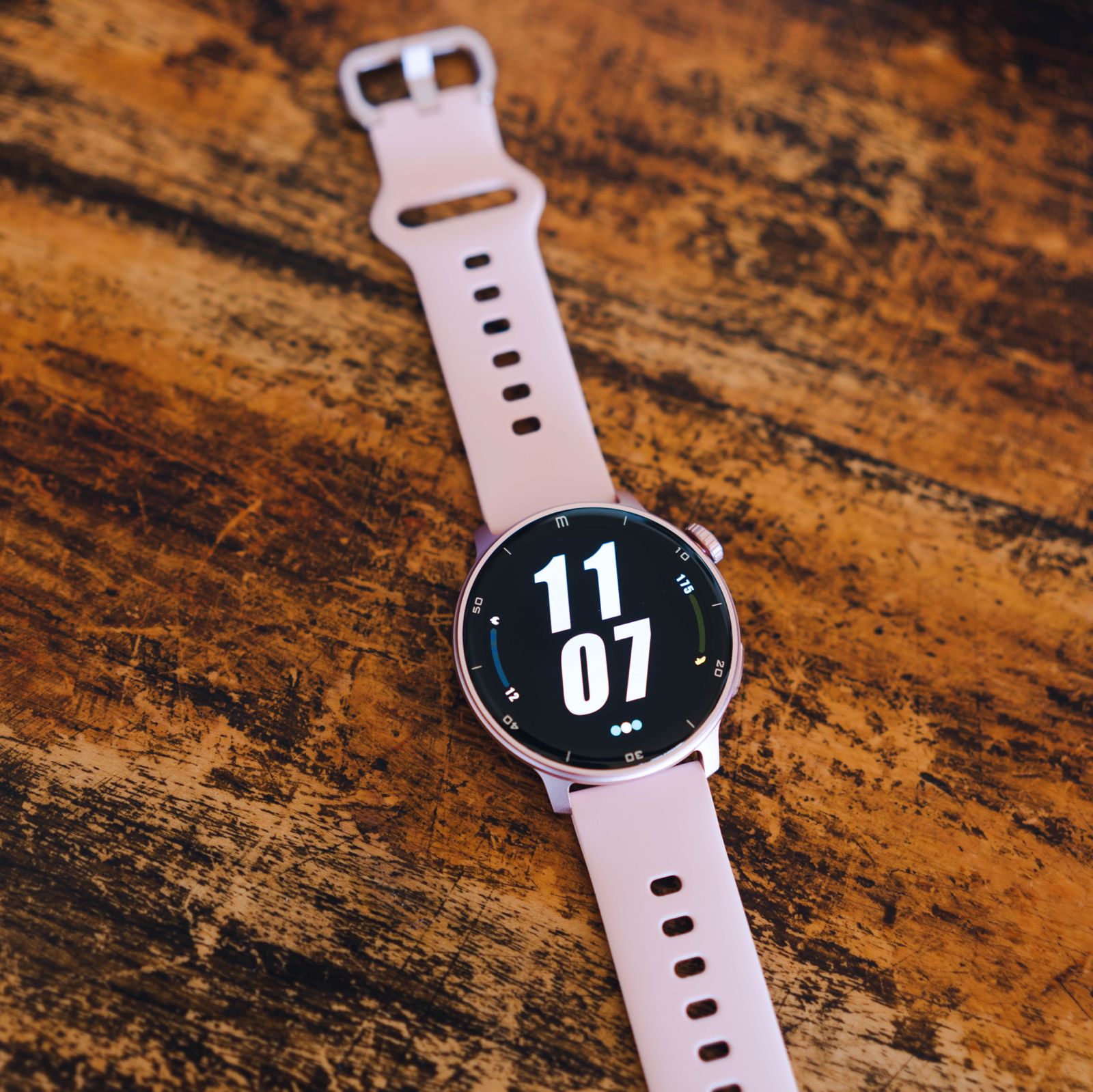 RELOJ T8 ROSA + PULSERA VELCRO NARANJA-7