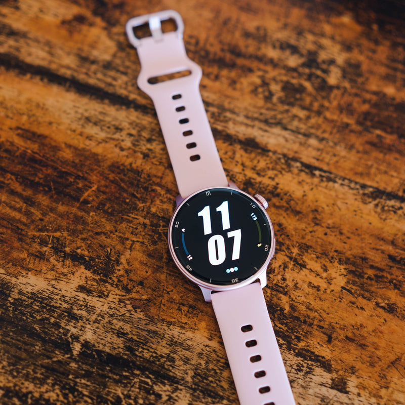 RELOJ T8 ROSA + PULSERA VELCRO NARANJA-7
