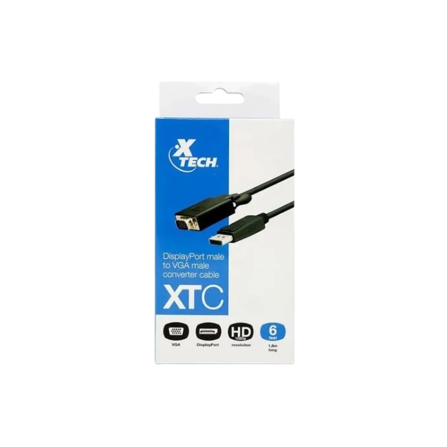 CABLE XTECH XTC-342 DISPLAYPORT A VGA 6 PIES