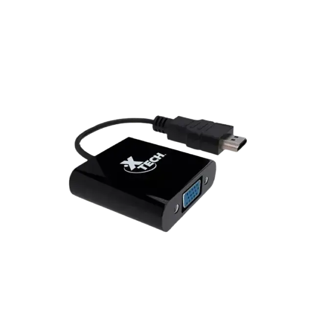 ADAPTADOR XTECH XTC-363 DE HDMI MACHO A VGA HEMBRA
