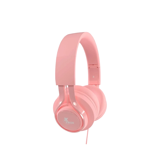 Headset Xtech XTH-355 Cutie Kids Con Microfono Color Rosado-1