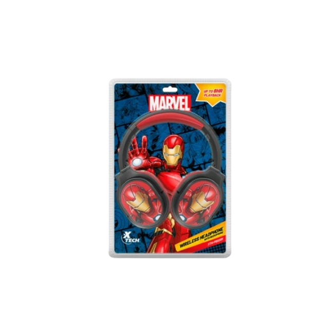 Headset Xtech XTH-M660IM Marvel Iron Man Con Microfrono Omnidireccional Inalambrico